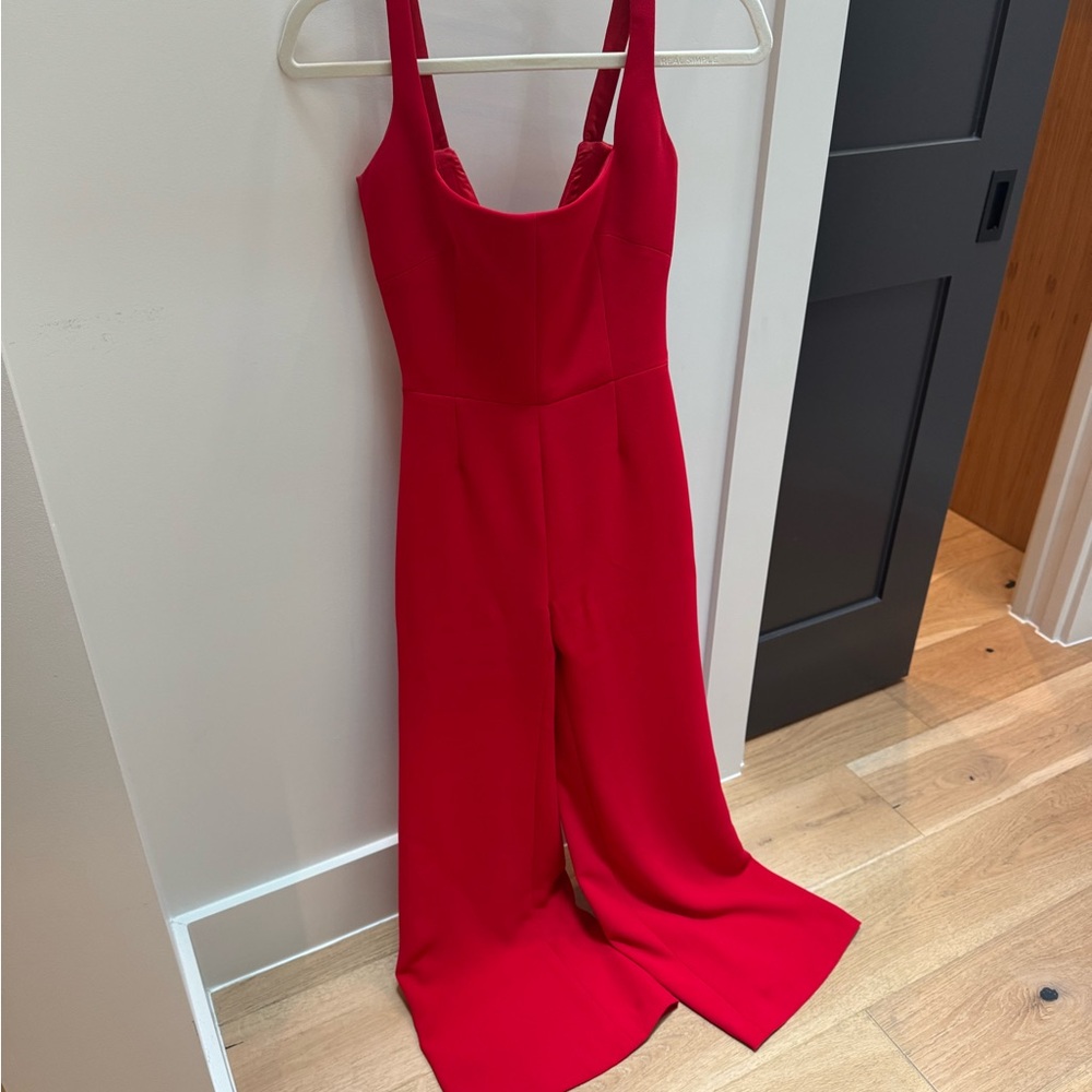 Galvan - Sunrise Wide-Leg Crepe Jumpsuit - USA 2 - Fits like 0
